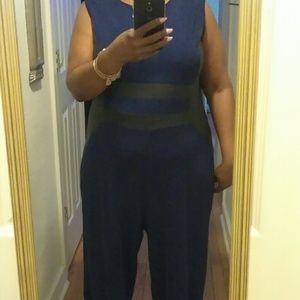 Blue jumpsuit